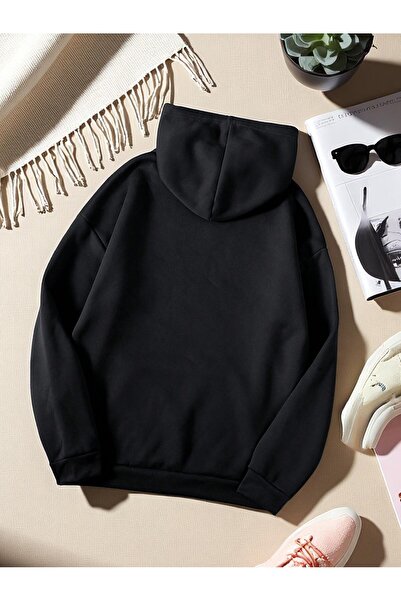 uyguntarz Unisex Born To Read Φούτερ με στάμπα Oversize