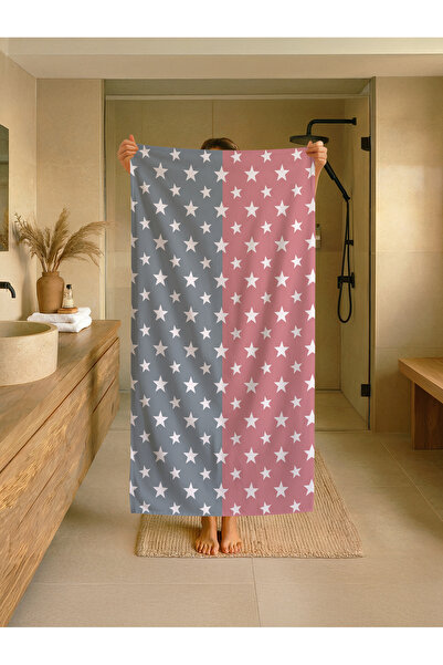 Talia Home Παιδική πετσέτα παραλίας - θάλασσας - πισίνας με σχέδια με 2 χρώμα...