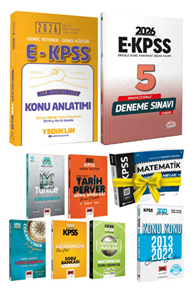 Yediiklim Yayınları 2026 Editör E KPSS GYGK Konu Anlatım+Editör EKPSS Deneme+...