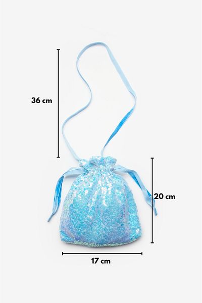 Le Mabelle Blue Sequined Girl's Bag