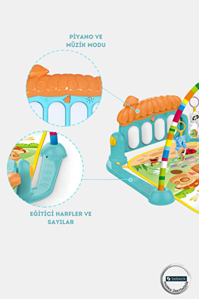 Bebeck Piyanolu Mantar Bebek Oyun Halısı