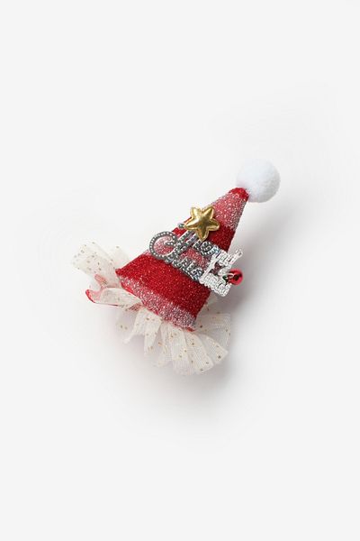 Le Mabelle Red Tulle Christmas Funnel Clip Buckle