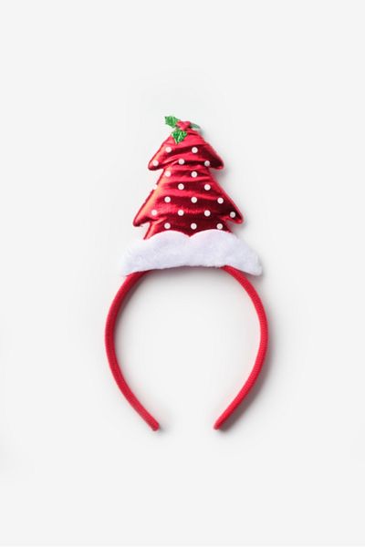 Le Mabelle Red Polka Dot Christmas Tree Girl's Crown