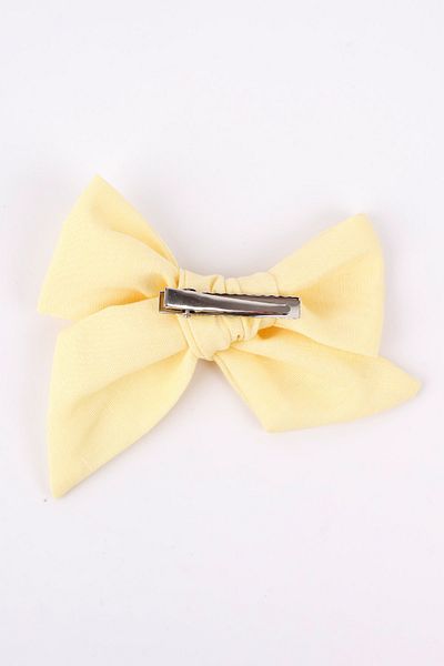 Le Mabelle Yellow Bow Girl Child Clip Buckle