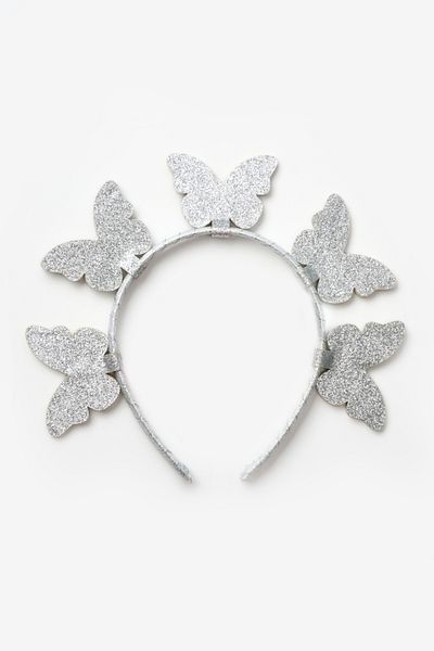 Le Mabelle Silver 5-Piece Butterfly Figured Girl's Crown