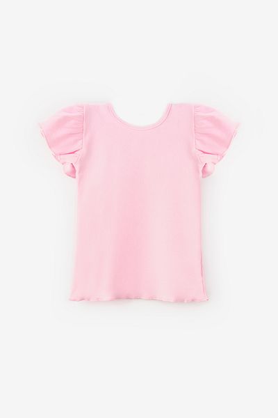 Le Mabelle Pink Girl's T-Shirt with Cross Back - Julie