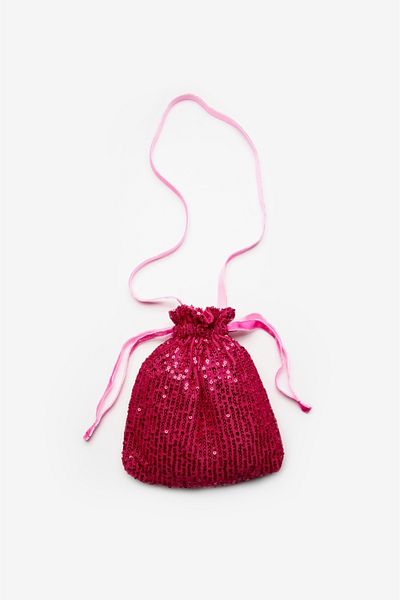 Le Mabelle Fuchsia Sequined Girl's Bag