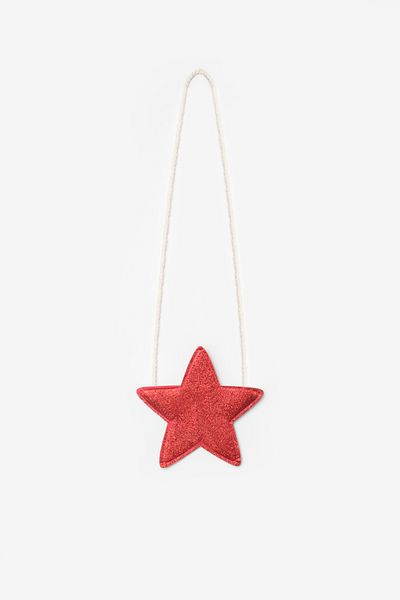 Le Mabelle Red Glitter Girl's Star Bag