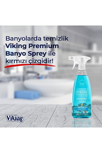 Viking Premium 2'li (çok Amaçlı Yüzey Temizleyici , Banyo Dağ Nanesi) Paket 750 Ml X 2 Adet