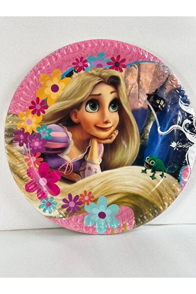 Cadde Süs Rapunzel Temalı Tabak Bardak 8'li Set