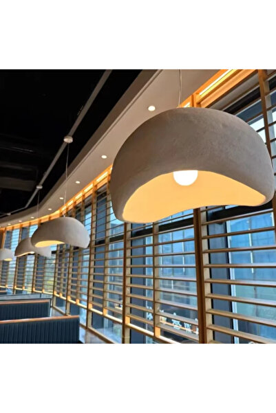 LUXXO Suspensie Wabi Sabi S, 1x E27, corp din fibra otel, 40x40x40cm