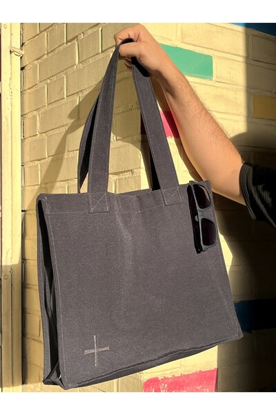 wolo Shoulder Bag - Eco-Friendly - Daily - Stylish - Dark Gray Color - Sport - Beach Bag