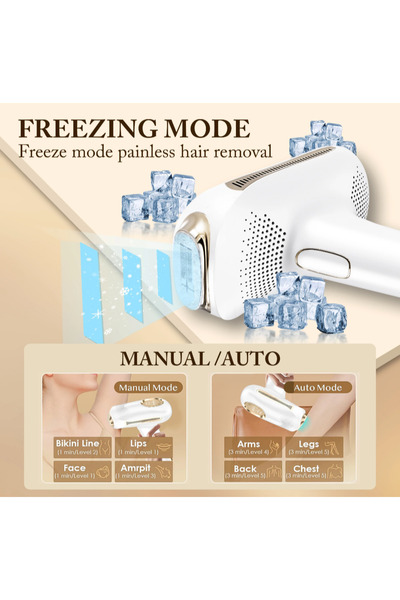 OEM Αποτριχωτική συσκευή IPL BHRL-17 με ψύξη πάγου – Μόνιμη αποτρίχωση, ανάπλαση δέρματος, κατά της ακμής – 9 βήματα, 3