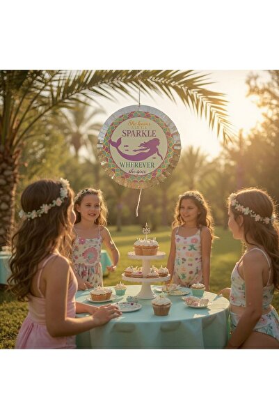 Cadde Süs Deniz Kızı Temalı Pinyata Ve Sopası