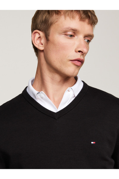 Tommy Hilfiger ESSENTIAL COTTON V NECK Kazak