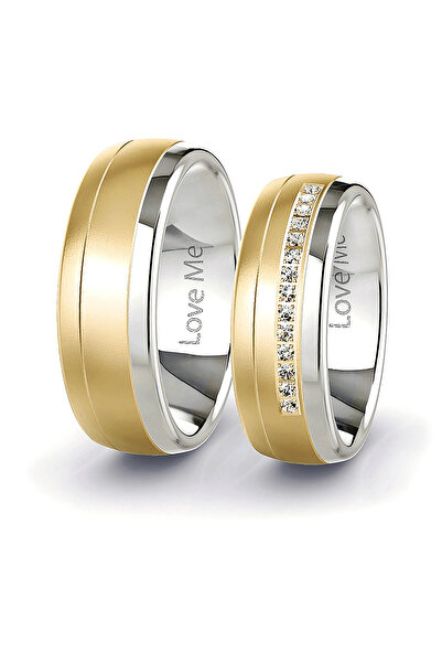 Kaya The Third Love Me Marka 1.kalite 7mm Altın Beyaz 2 Renk Unisex Çelik Aly...