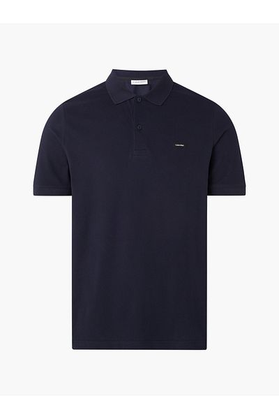 Calvin Klein Men's Polo Neck T-Shirt - Brand Logo, Large and Oversized, 3XL Clothing