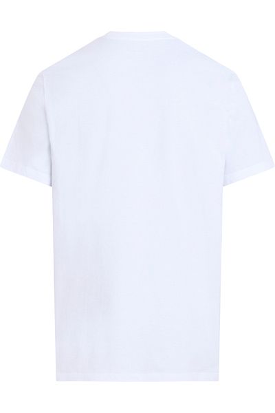Calvin Klein Men's White T-Shirt - Fitted Cut, Hero Monogram Tee