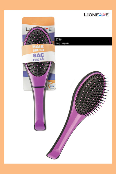 Lionesse Četka za kosu 2786 ljubičasta; Jastuk baza, posvetljivač kose