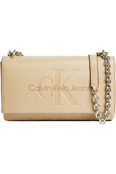 Calvin Klein SCULPTED EW FLAP W/CHAIN25 MONO Omuz Çantası