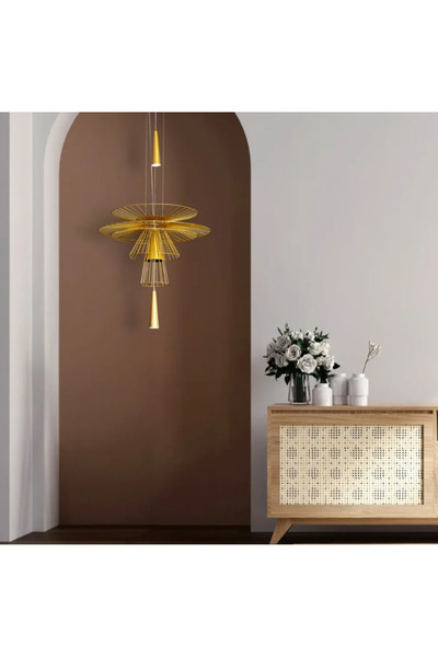 LUXXO LED Chandelier 20W, 3000K Warm Light, Metal Body, Gravity