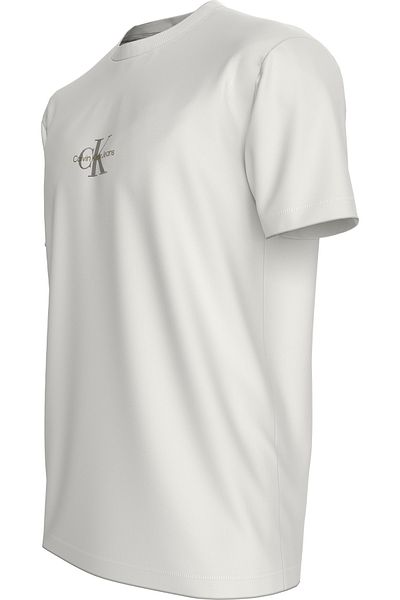 Calvin Klein Men's Brand Logo Organic Cotton Casual White T-Shirt J30J325649 Ybi