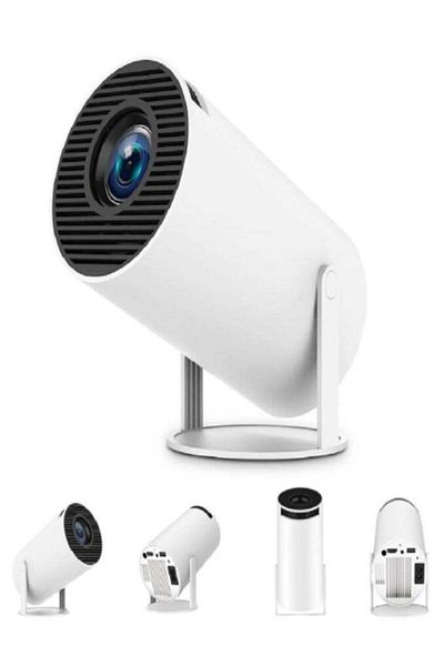 LIVVY HY300 Mini Projector – 1080P HD, Android System, Rotating Display