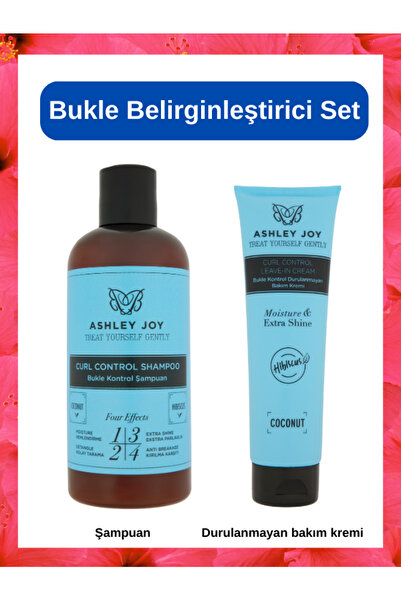 ASHLEY JOY Bukle Kontrol Şampuan ve Durulanmayan Bakım Kremi