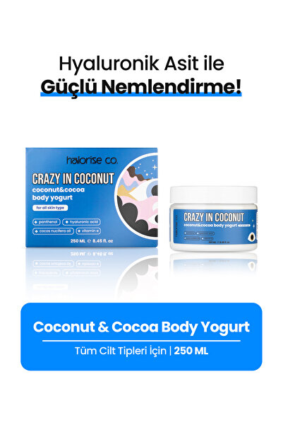 Halorise co. مرطب الجسم بالزبادي وجوز الهند والكاكاو – 250 مل