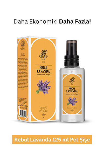 Rebul 125ml Lavanta Spreyli Kolonya Pet