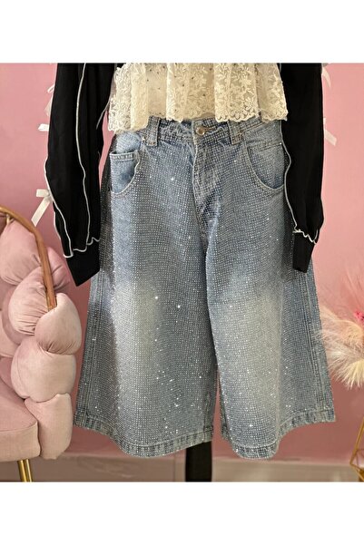 BiaBella Pantaloni denim cu pietre