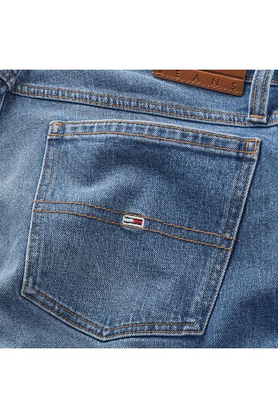 Tommy Hilfiger Men's Brand Logo Stylish Appearance Short Capri Pants Denim Blue Capri Dm0Dm18792 1A5