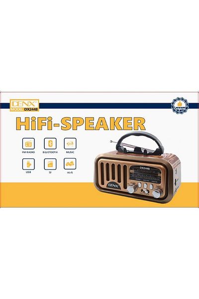 Denx Dx2448 Hi-fi Radio Fm/am/ 3 Band Radio Usb/tf/bt Player