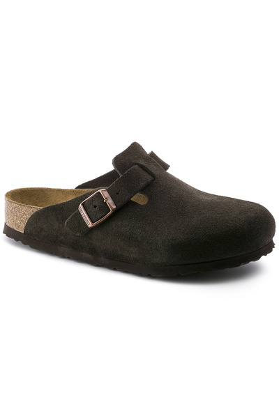 Birkenstock شباشب MOCHA للنساء/الفتيات ذات شعار العلامة التجارية، ذات مظهر أن...