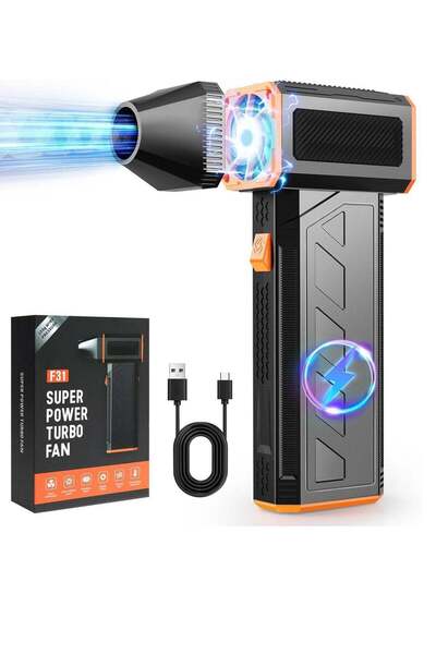 LIVVY منفضة هواء مضغوطة، مروحة توربينية، منفضة هواء كهربائية