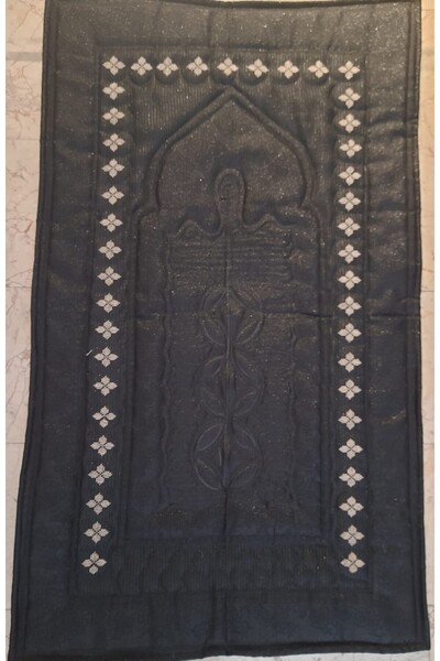 Vinezza Home Collection سجادة صلاة فردية مصنوعة يدويًا من قماش إيتامين بزخارف...