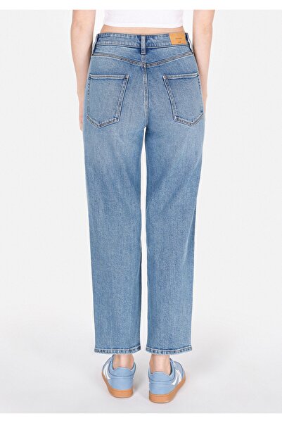 Colin's Γυναικείο παντελόνι με φερμουάρ Straight Fit Light Indigo τζιν