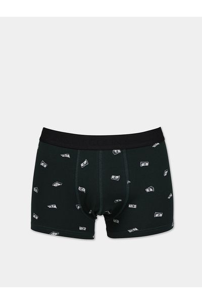 Colin's Modern Fit Printed Men's Green Boxers