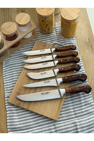 Cavit İnox Bıçak Seti 6 Parça Doğrama Bıçağı