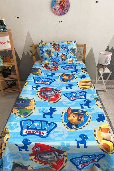 dekomingo Blue Striped Paw Petroleum Baby and Children's Room Pi̇ke Set