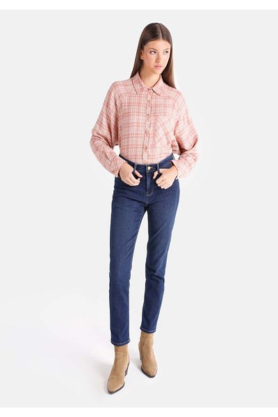Colin's Slim Fit Mid Waist Straight Leg Women's Indigo Jean Trousers