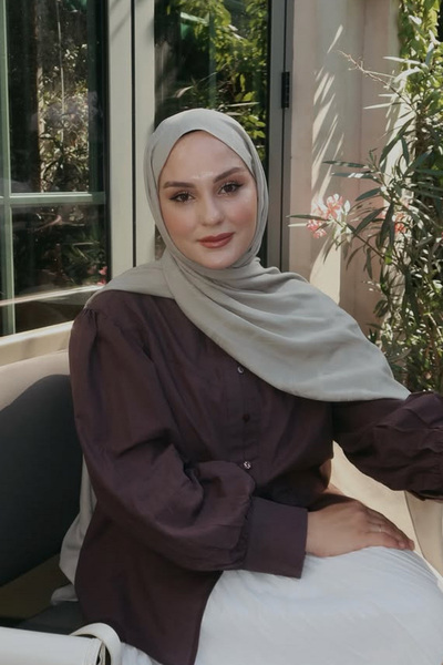 ARMANDA Вибір Алейни Аталар: шаль з бамбуковим візерунком - лляно-зелений