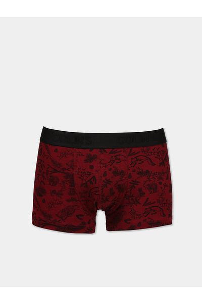 Colin's Modern Fit Printed Men's Claret Red Boxers