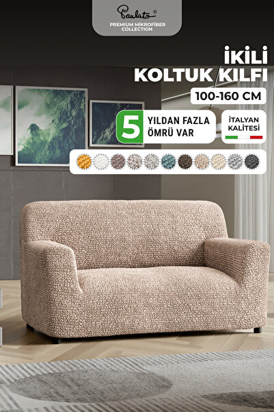 Paulato Lastikli Esnek Ve Yıkanabilir 2 Kişilik Koltuk Örtüsü Çekyat Kanepe K...