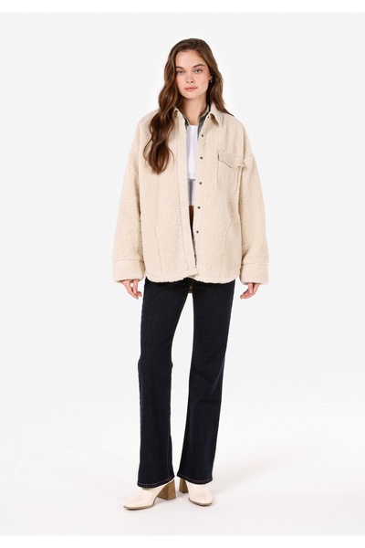 Colin's Regular Fit Shirt Neck Kadın Bej Mont