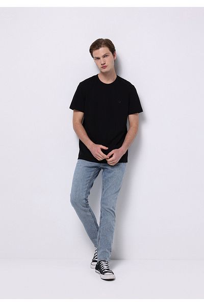 Colin's Straight Fit Men's Light Indigo Denim Jean Zipper Trousers