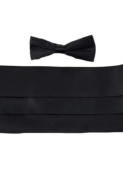 Pandoli Children's Party Show Bow Tie and Belt Black Color