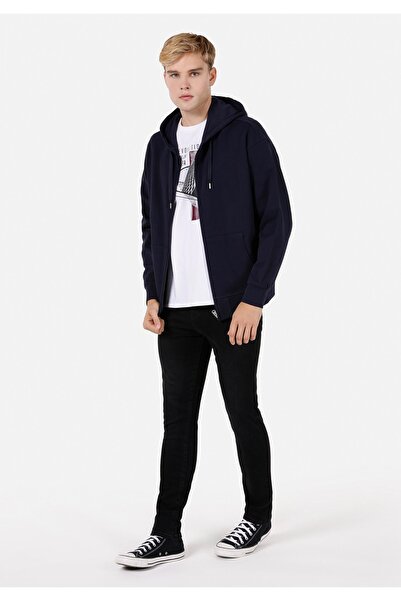 Colin's Oversize Fit Men's Navy Blue Sweatshirt