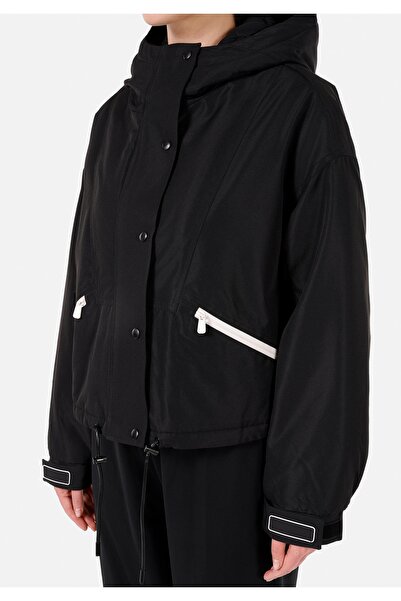 Colin's Regular Fit Kapüşonlu Kadın Siyah Mont