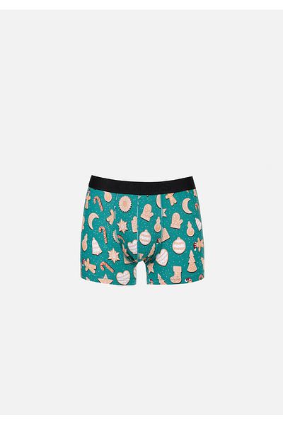 Colin's Modern Fit Printed Men's Green Boxers